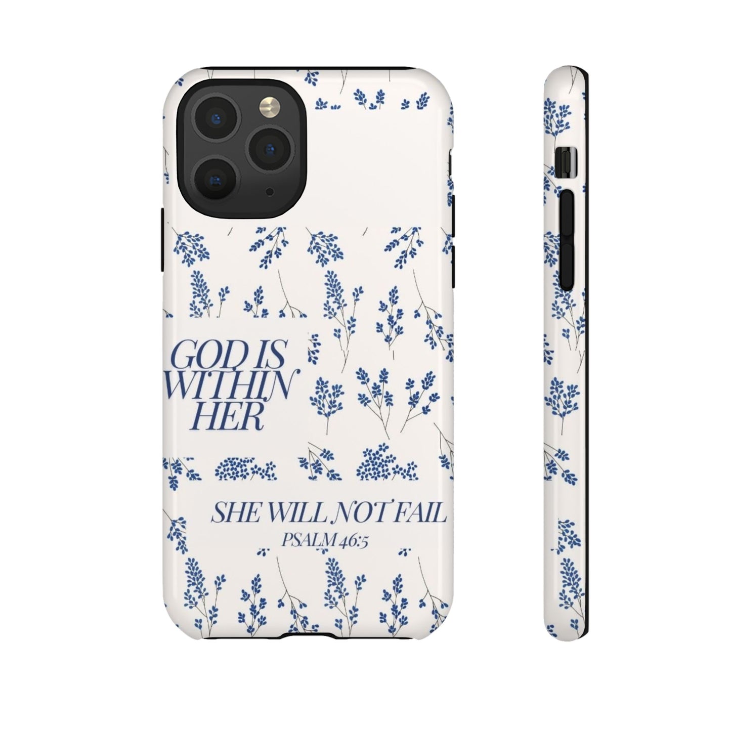 Within Her Cases - Floral Phone Case with Inspirational Quote, Motivational Gifts for Her, Bible Verse Design, Durable Case for iPhone, [...]