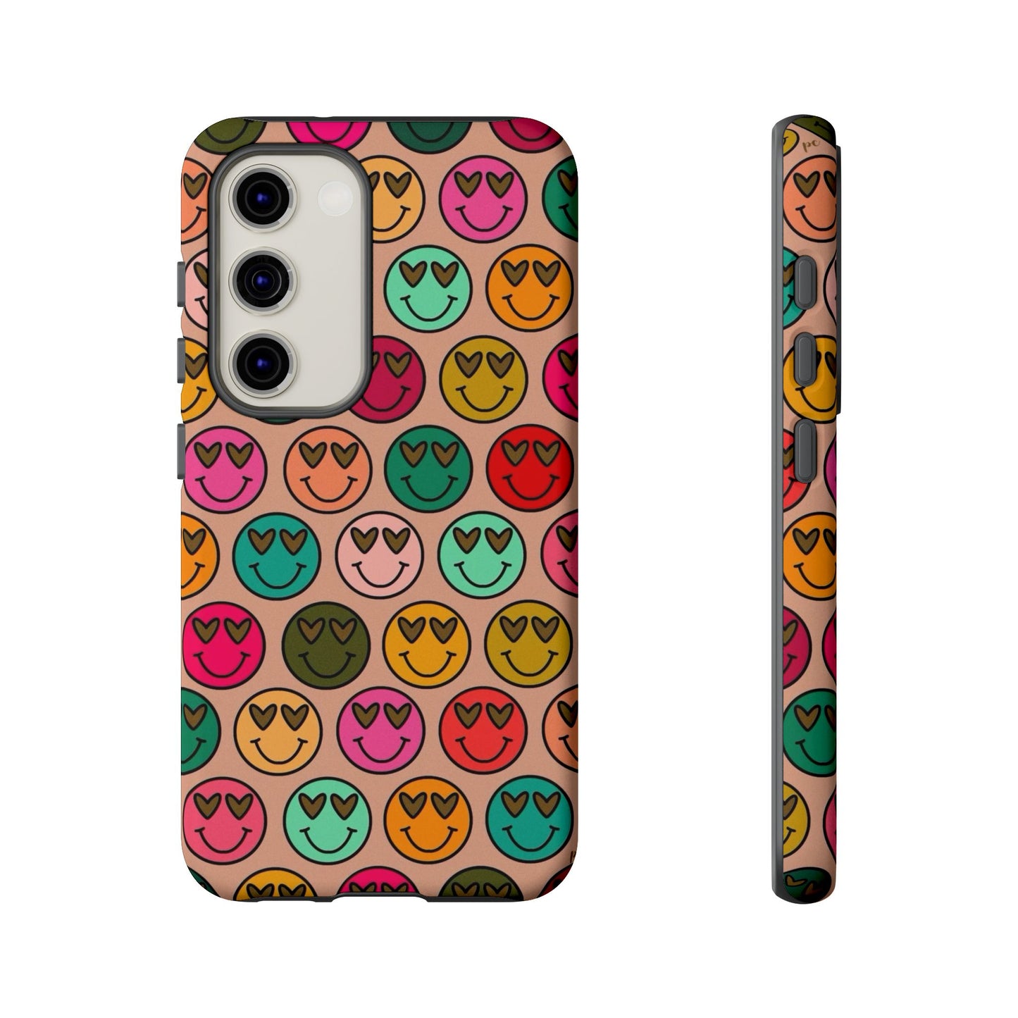 Colorful Smiley Phone Case | Tough Cases, Cute Phone Cover, Happy Vibes, Gift for Friends, Fun Phone Accessory