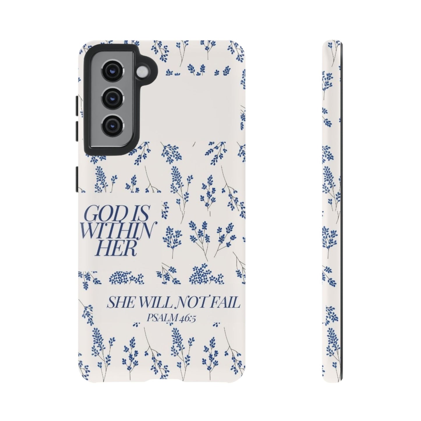 Within Her Cases - Floral Phone Case with Inspirational Quote, Motivational Gifts for Her, Bible Verse Design, Durable Case for iPhone, [...]
