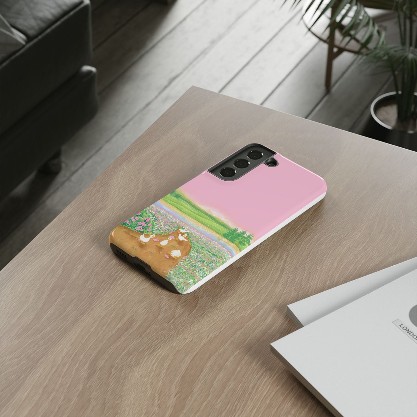 Pastel Floral Phone Case, Tough Cases for Nature Lovers, Cute Phone Accessories, Spring Gifts, Unique Mobile Covers