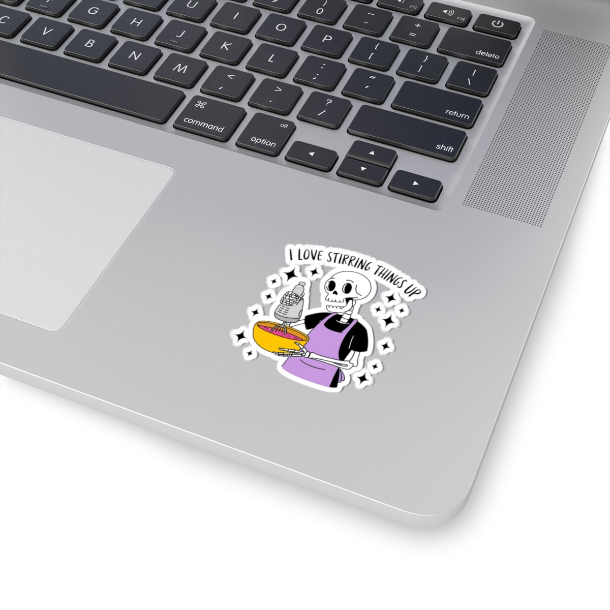 Skeleton Baker Kiss-Cut Stickers | Cute Kitchen Decor, Halloween, Gift for Bakers, Funny Cooking Stickers, Plan With Me