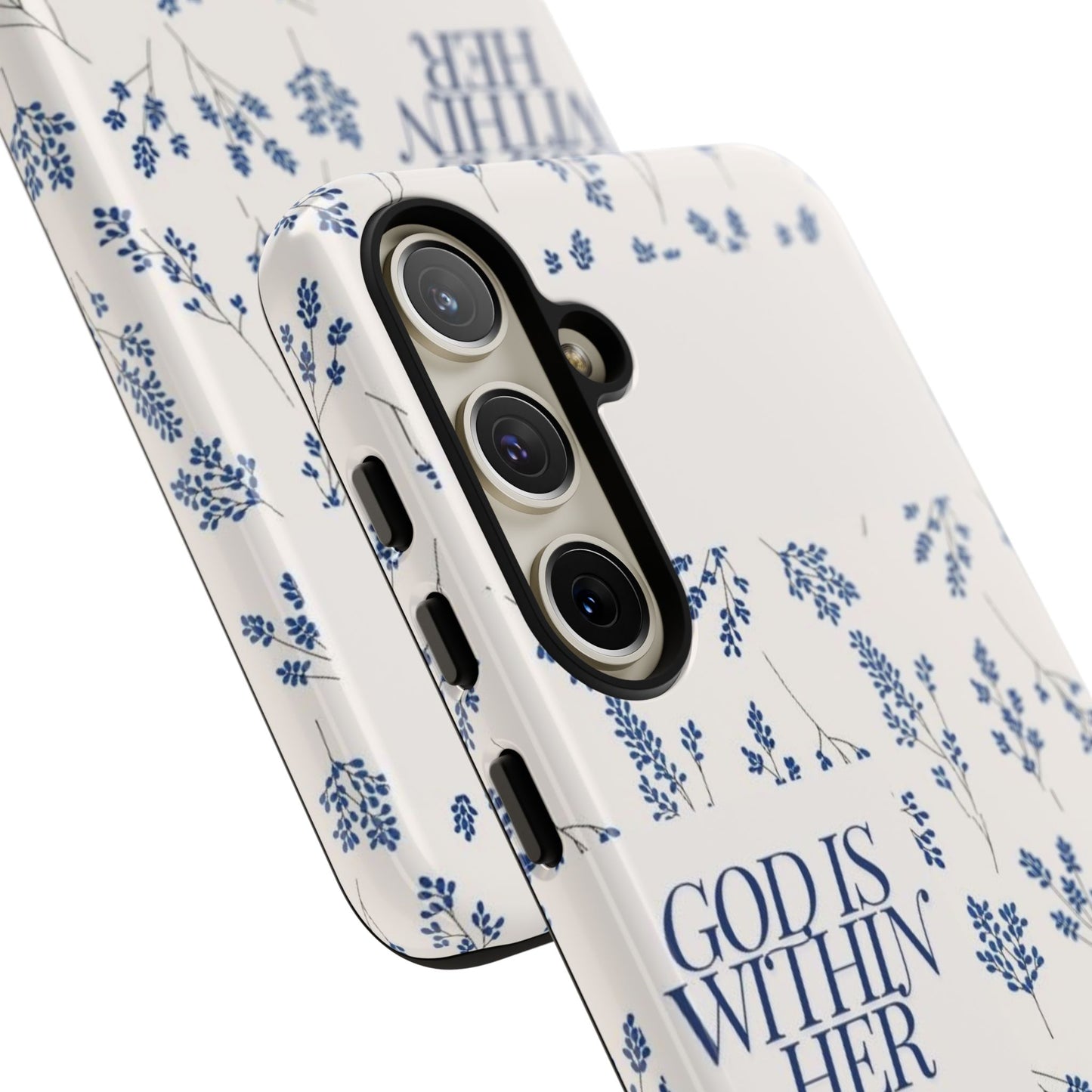 Within Her Cases - Floral Phone Case with Inspirational Quote, Motivational Gifts for Her, Bible Verse Design, Durable Case for iPhone, [...]