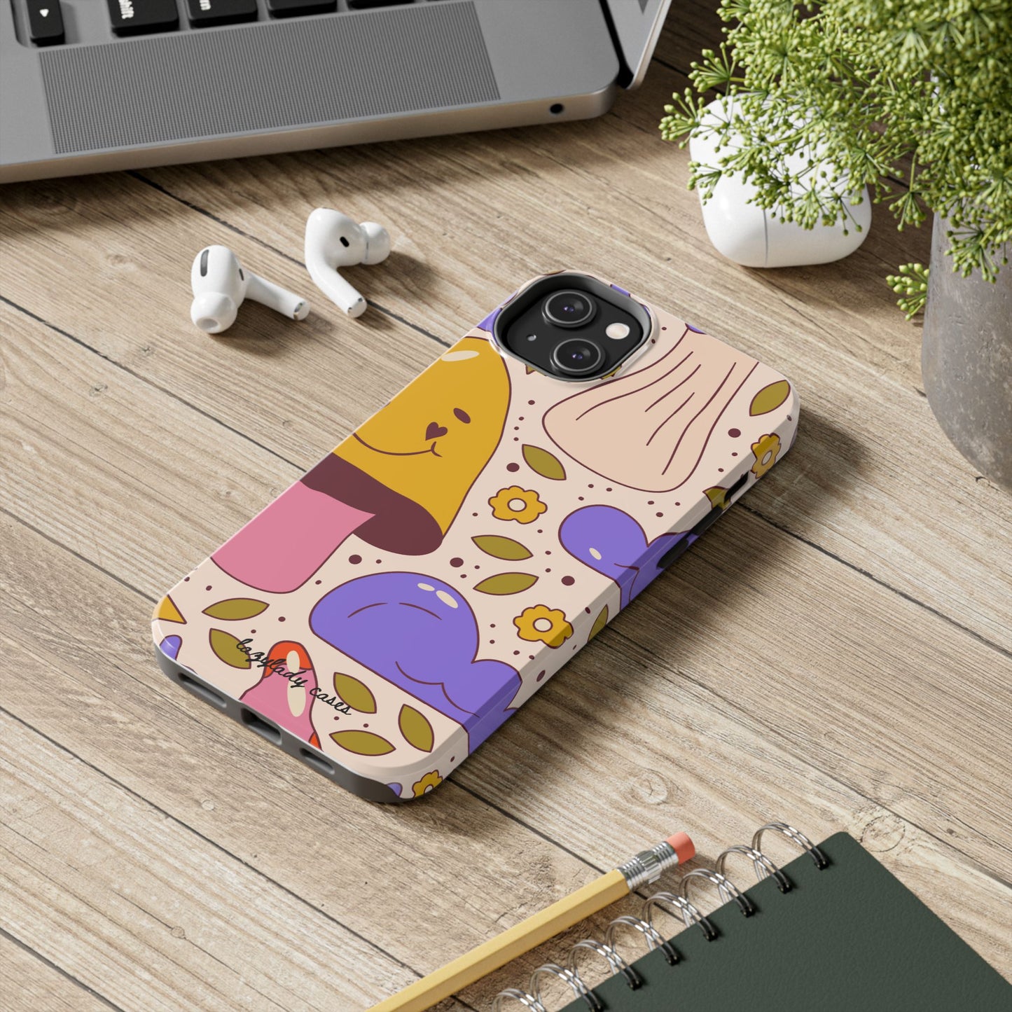 Whimsical Mushroom Phone Case - Tough & Fun Design for Nature Lovers