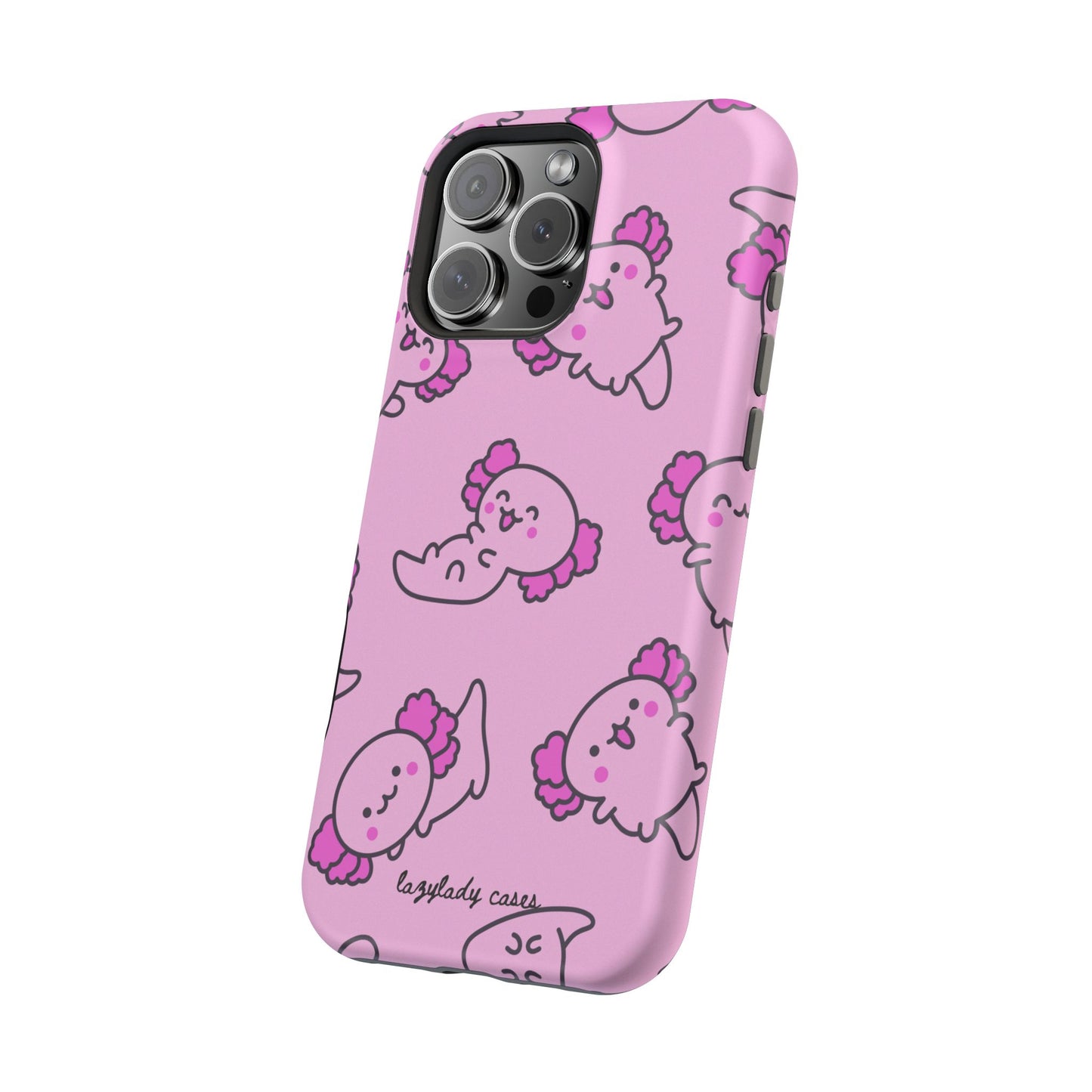 Cute Axolotl Magnetic Tough Case – Kawaii Phone Protection for Animal Lovers
