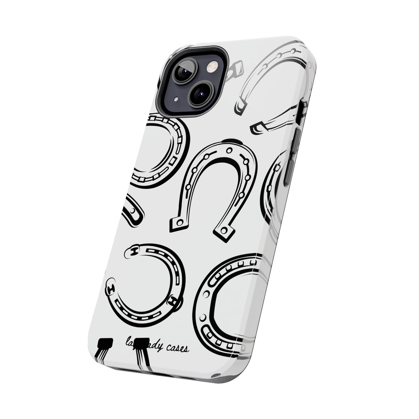 Horseshoe Tough Phone Case - Stylish Protection for Equestrian Lovers