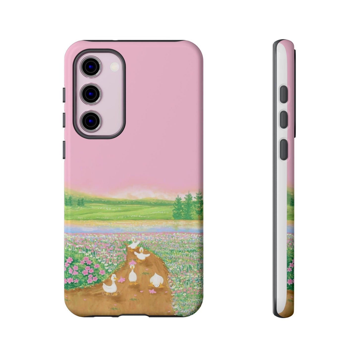 Pastel Floral Phone Case, Tough Cases for Nature Lovers, Cute Phone Accessories, Spring Gifts, Unique Mobile Covers