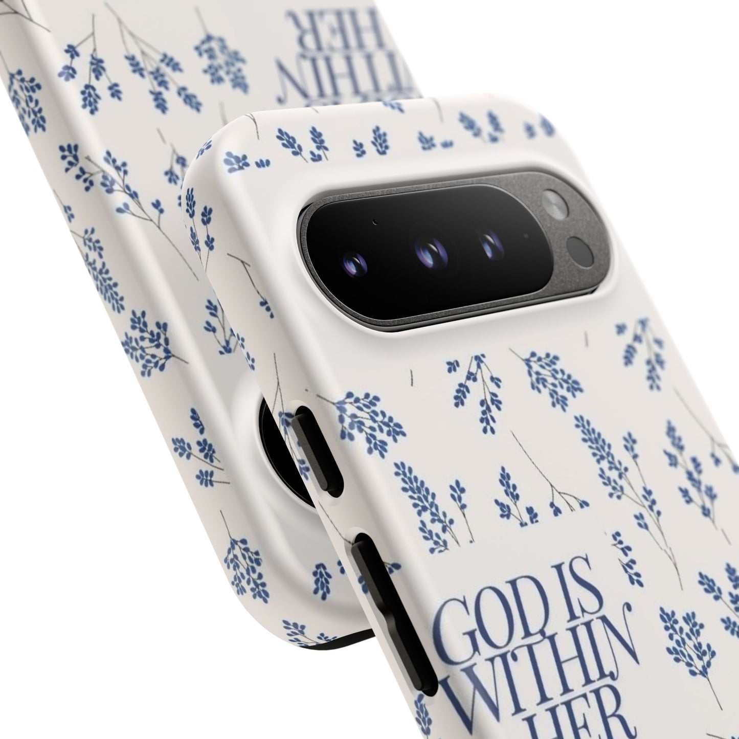 Within Her Cases - Floral Phone Case with Inspirational Quote, Motivational Gifts for Her, Bible Verse Design, Durable Case for iPhone, [...]