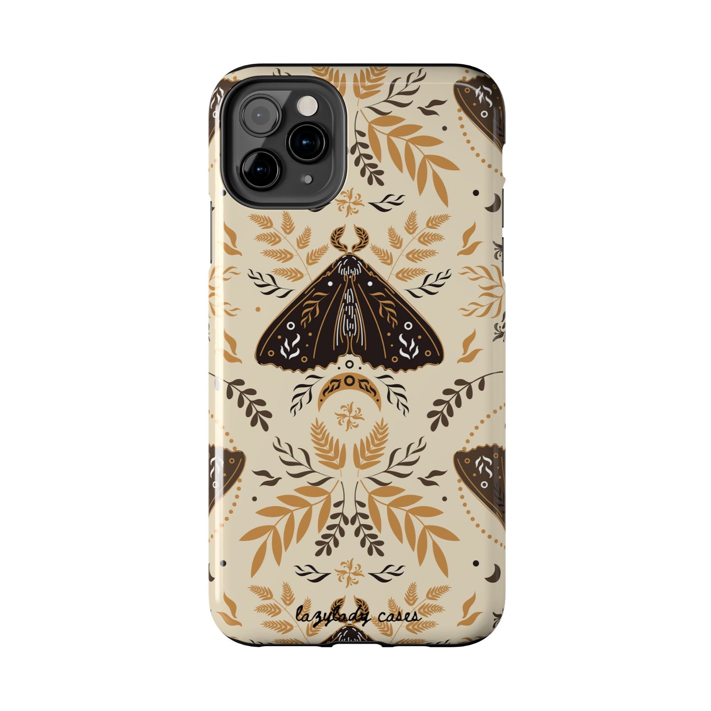 Nature-Inspired Tough Phone Cases with Moth Design