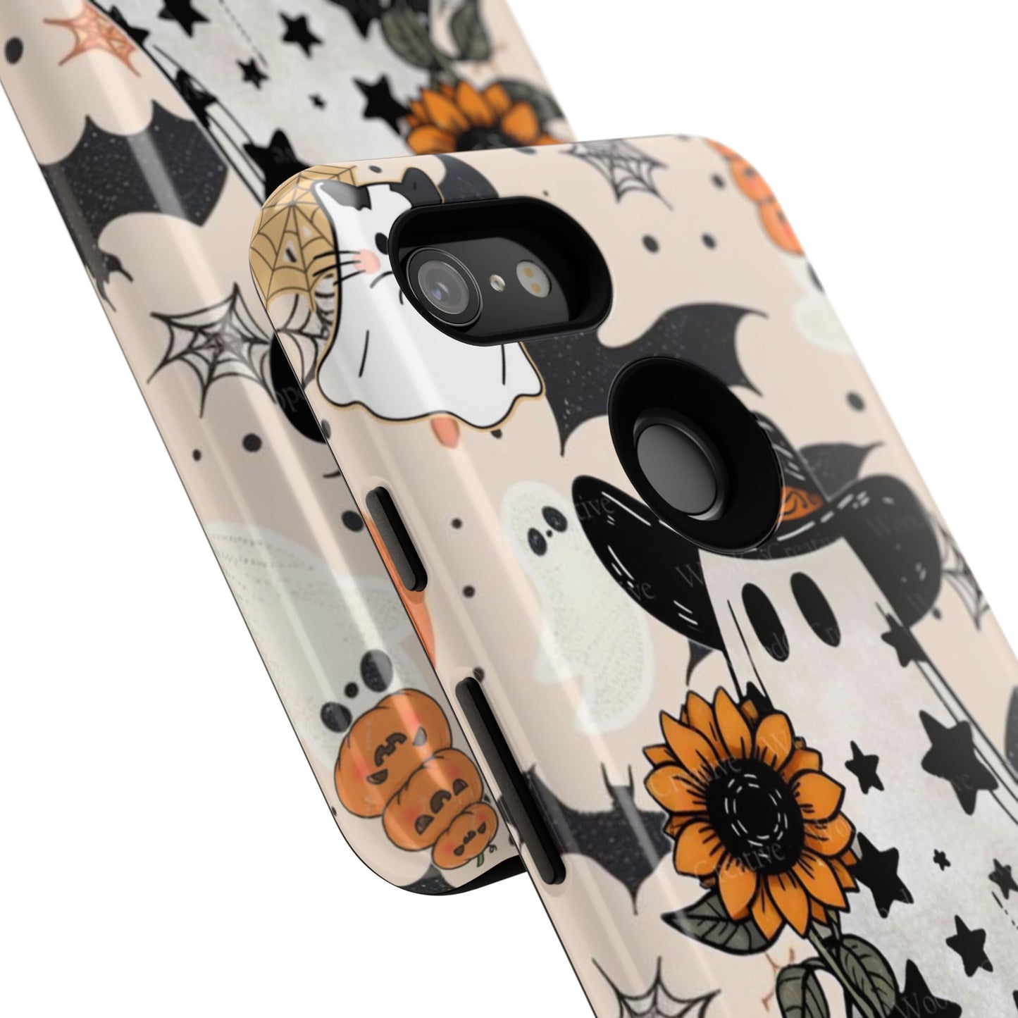 Cute Ghost Phone Case, Halloween Decor, Spooky Gift, Fall Accessories, Pumpkin Lover's Gift, Autumn Vibes, Trick or Treat