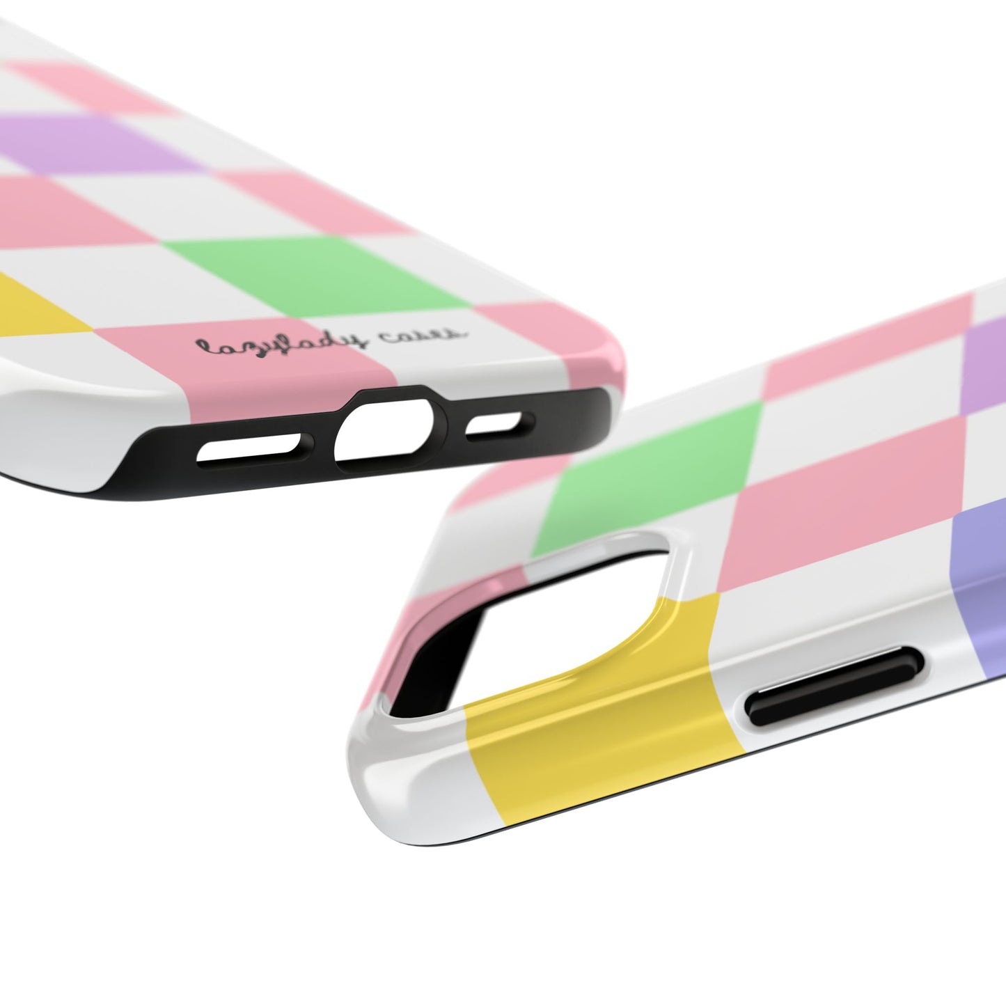 Colorful Checkerboard Tough Phone Case – Vibrant & Durable Protection