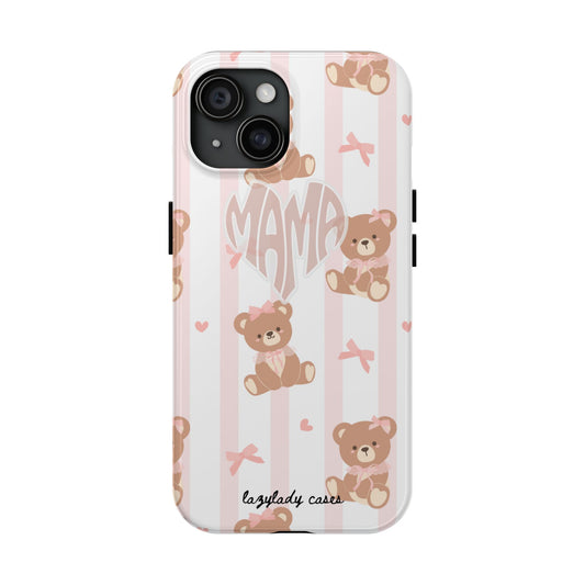 Cute Bear Mama Phone Case - Stylish Tough Case for Moms