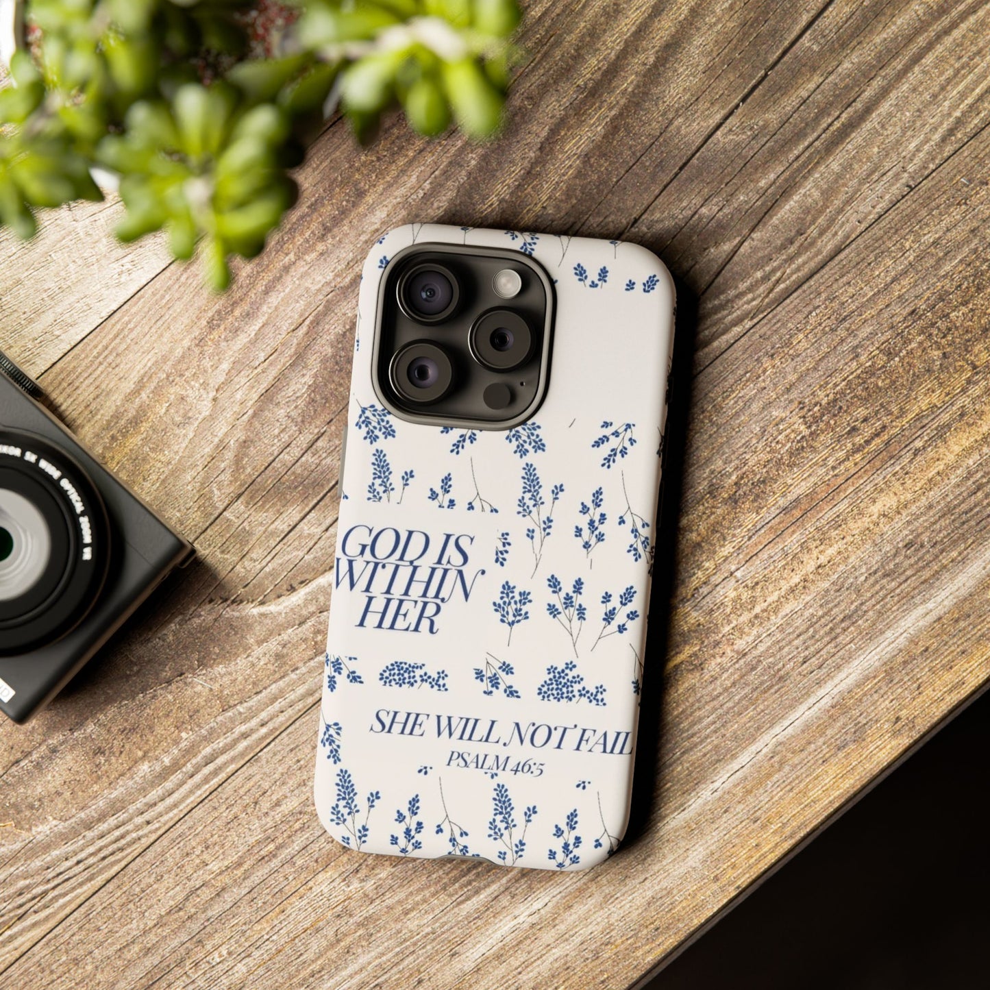 Within Her Cases - Floral Phone Case with Inspirational Quote, Motivational Gifts for Her, Bible Verse Design, Durable Case for iPhone, [...]