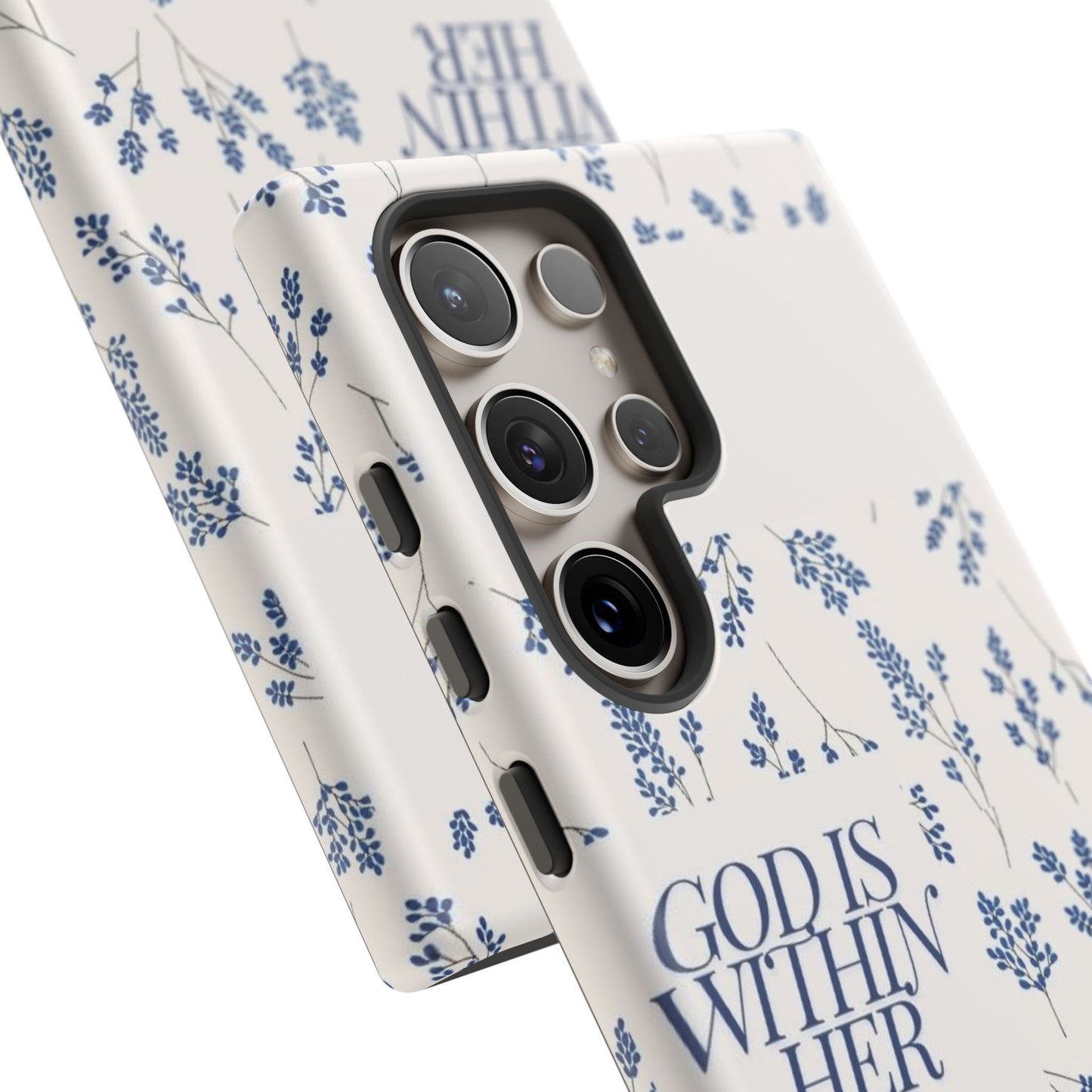 Within Her Cases - Floral Phone Case with Inspirational Quote, Motivational Gifts for Her, Bible Verse Design, Durable Case for iPhone, [...]