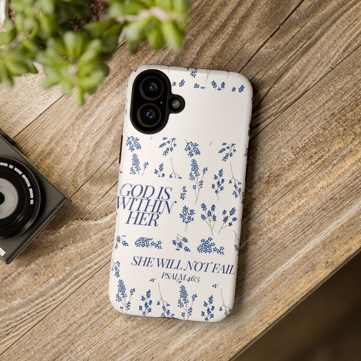 Within Her Cases - Floral Phone Case with Inspirational Quote, Motivational Gifts for Her, Bible Verse Design, Durable Case for iPhone, [...]