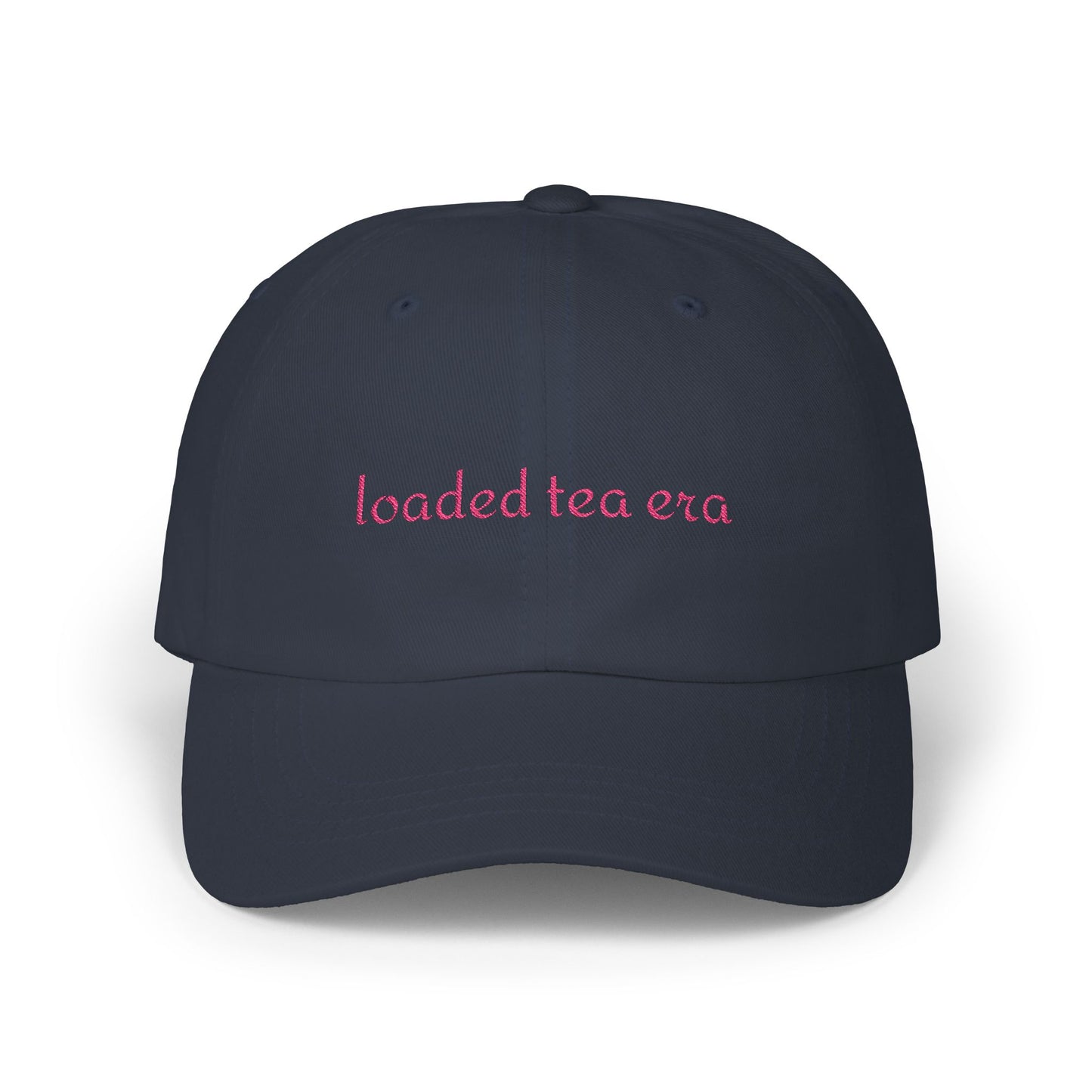 Loaded Tea Era Cap — Embroidered White Baseball Hat