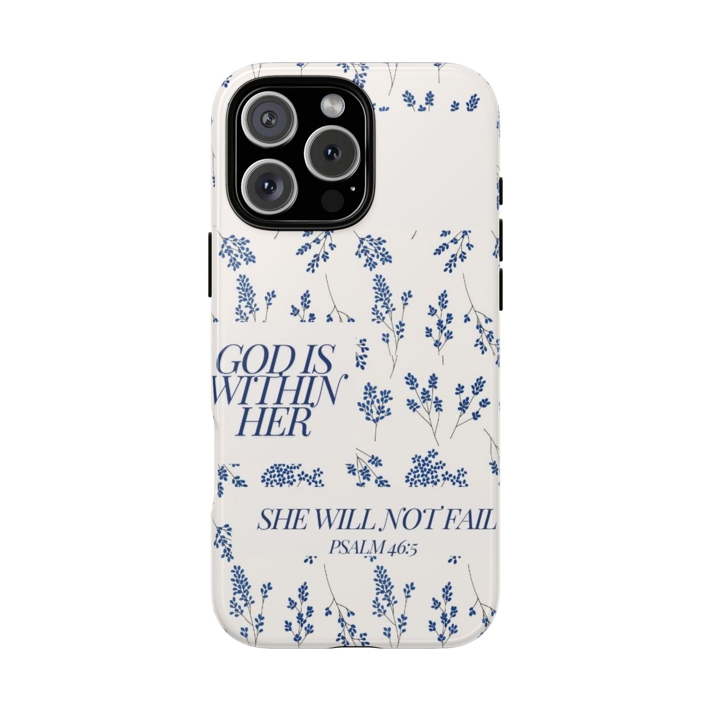 Within Her Cases - Floral Phone Case with Inspirational Quote, Motivational Gifts for Her, Bible Verse Design, Durable Case for iPhone, [...]