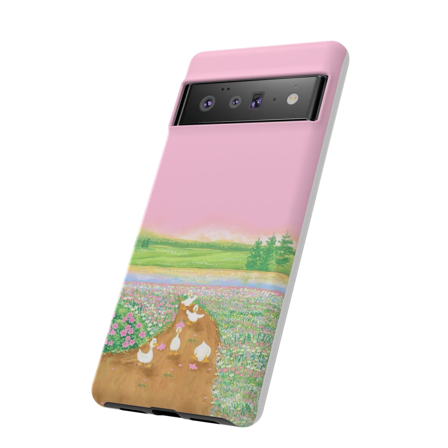 Pastel Floral Phone Case, Tough Cases for Nature Lovers, Cute Phone Accessories, Spring Gifts, Unique Mobile Covers