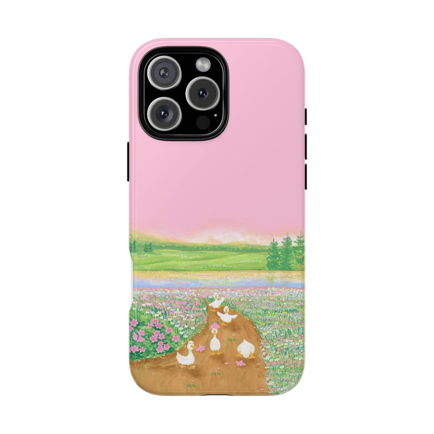 Pastel Floral Phone Case, Tough Cases for Nature Lovers, Cute Phone Accessories, Spring Gifts, Unique Mobile Covers
