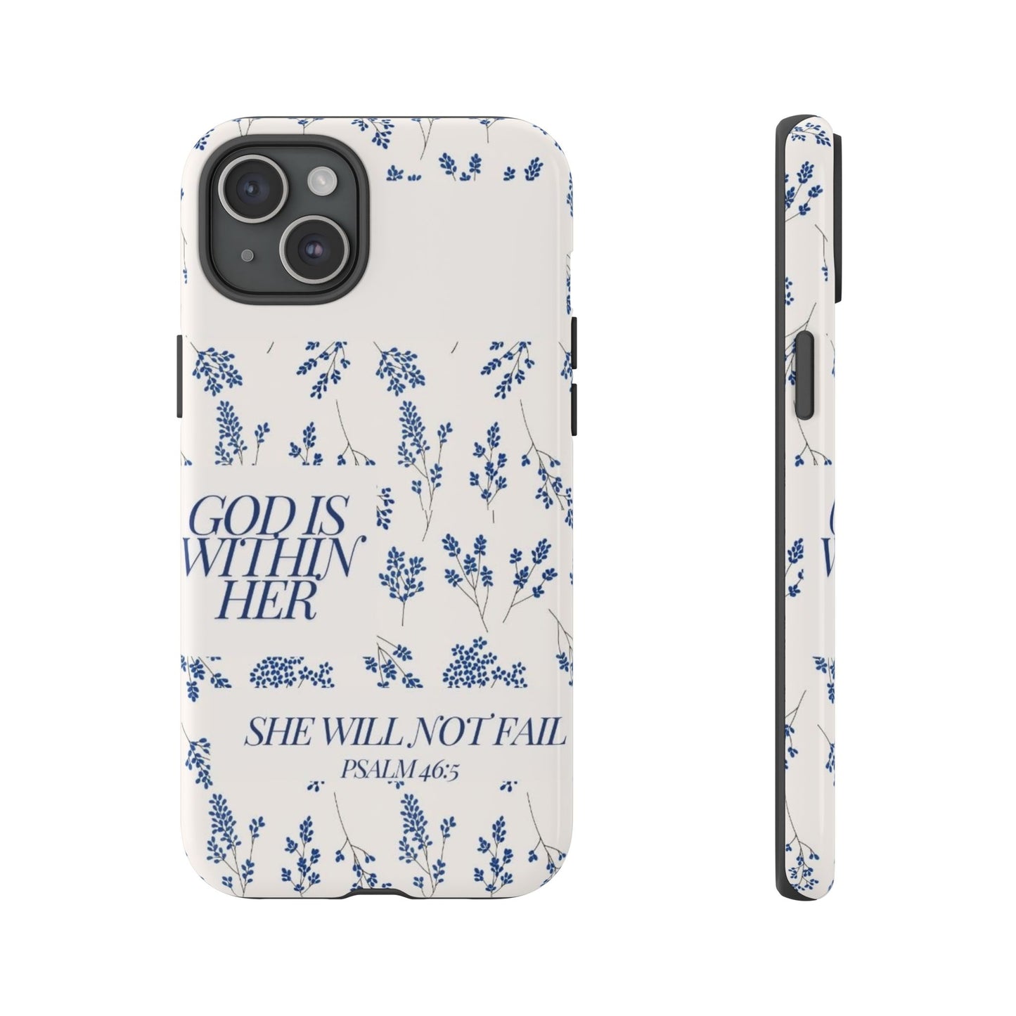 Within Her Cases - Floral Phone Case with Inspirational Quote, Motivational Gifts for Her, Bible Verse Design, Durable Case for iPhone, [...]