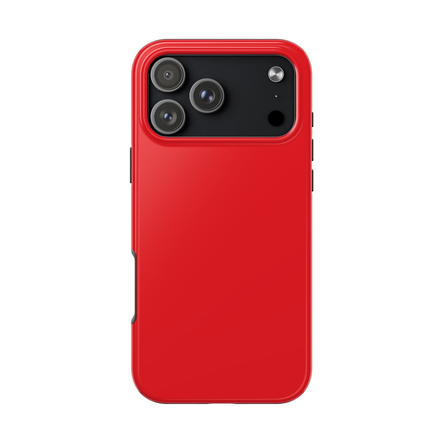 Glossy Red Tough Phone Case — Slim Protective Smartphone Cover