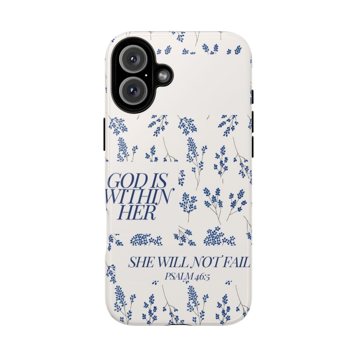 Within Her Cases - Floral Phone Case with Inspirational Quote, Motivational Gifts for Her, Bible Verse Design, Durable Case for iPhone, [...]