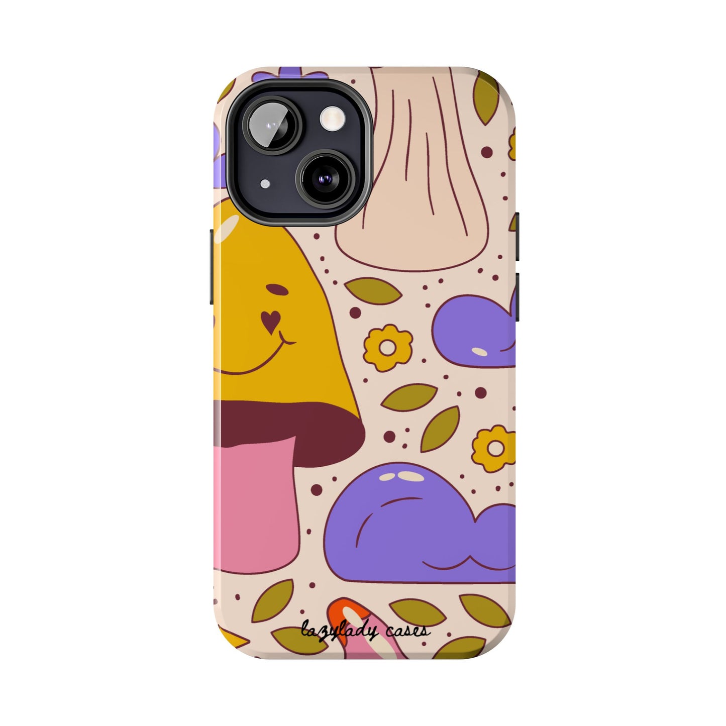Whimsical Mushroom Phone Case - Tough & Fun Design for Nature Lovers