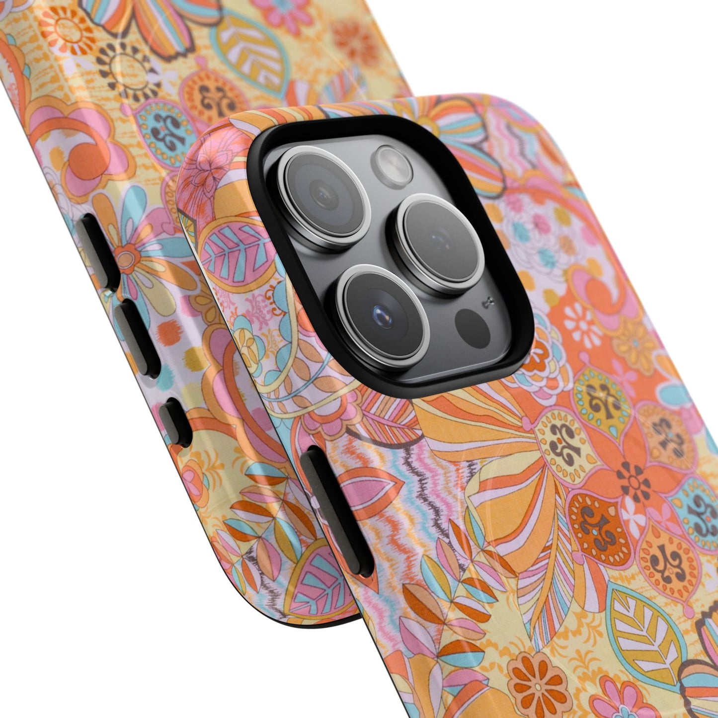 Floral Tough Magnetic Phone Case – Vibrant Floral Design