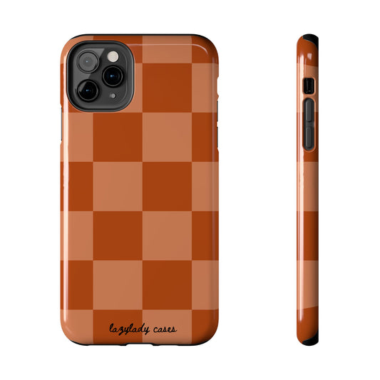 Rustic Checker Phone Cases - Durable & Stylish for Everyday Protection