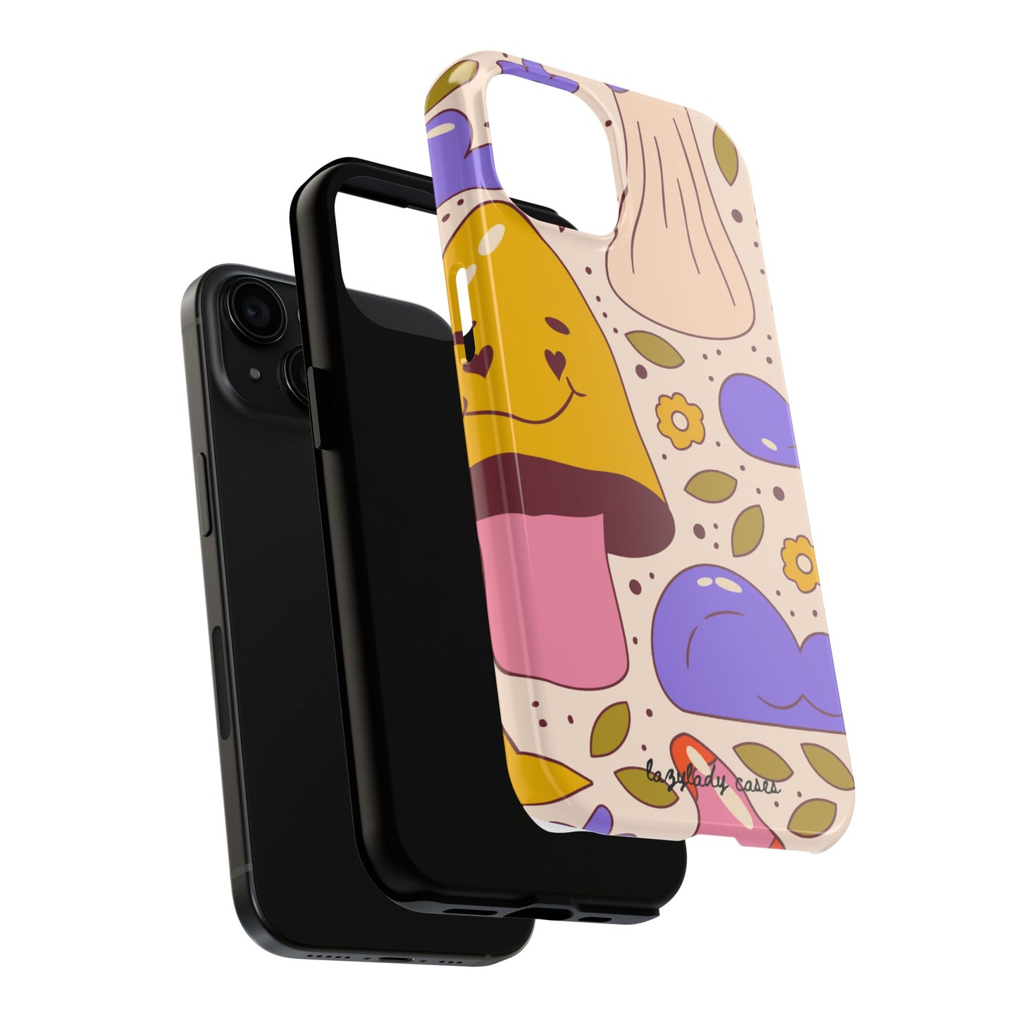 Whimsical Mushroom Phone Case - Tough & Fun Design for Nature Lovers