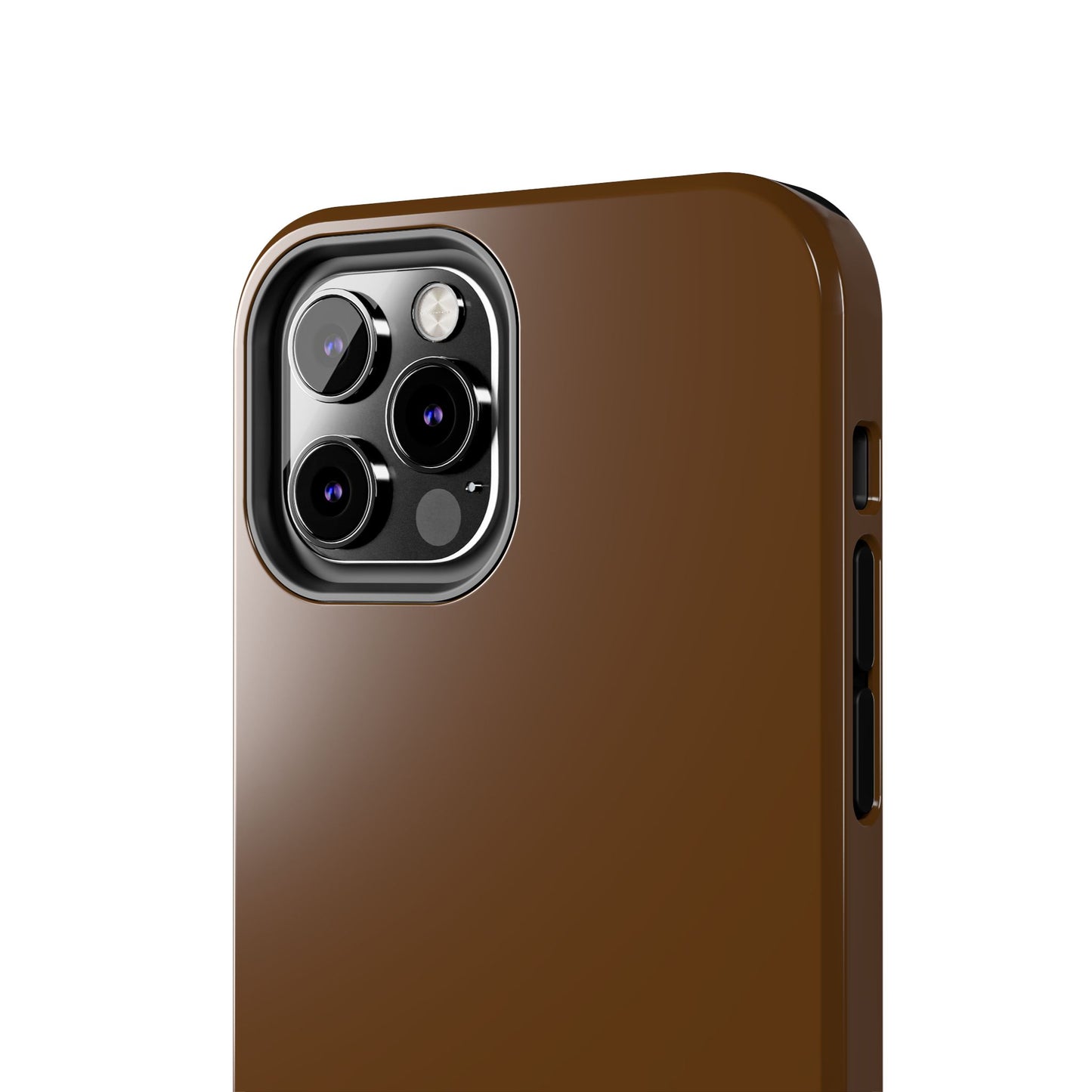 Brown Tough Phone Case — Rugged Shockproof iPhone Cover
