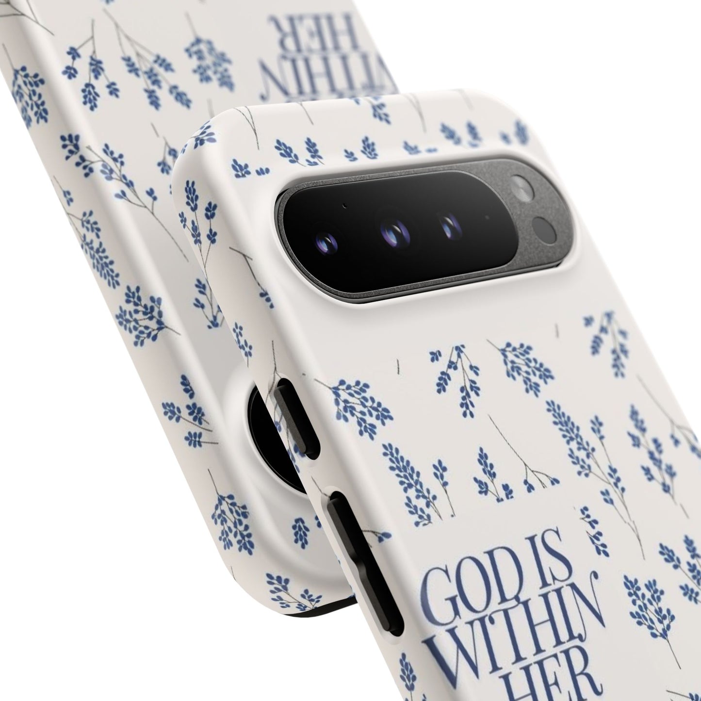 Within Her Cases - Floral Phone Case with Inspirational Quote, Motivational Gifts for Her, Bible Verse Design, Durable Case for iPhone, [...]