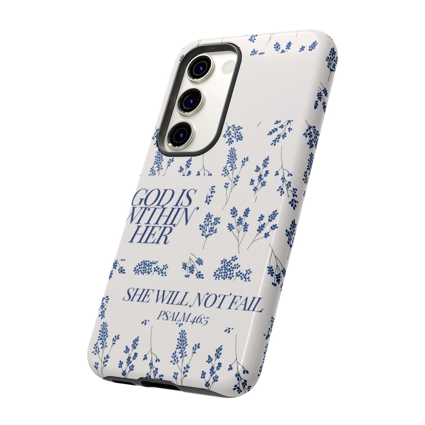 Within Her Cases - Floral Phone Case with Inspirational Quote, Motivational Gifts for Her, Bible Verse Design, Durable Case for iPhone, [...]