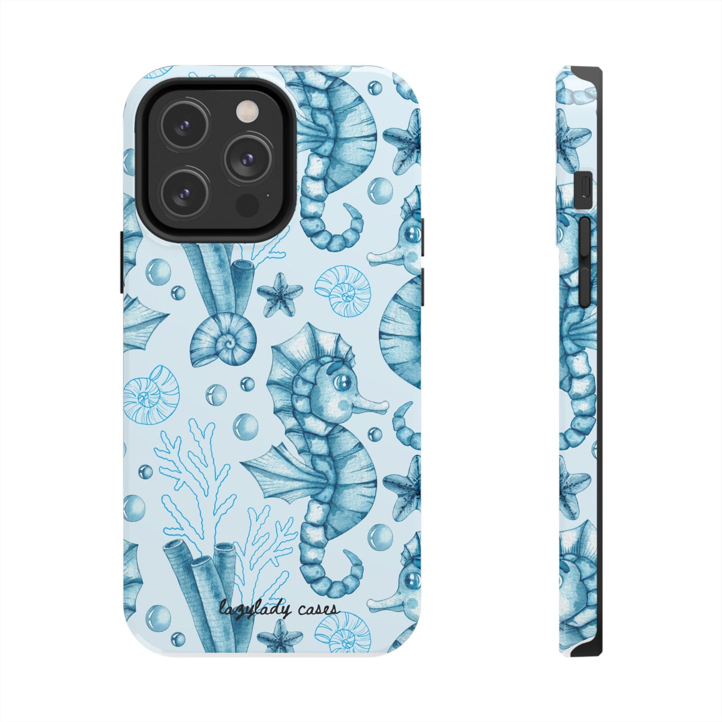 Coastal Seahorse Phone Case - Tough Protection with Beach Vibe
