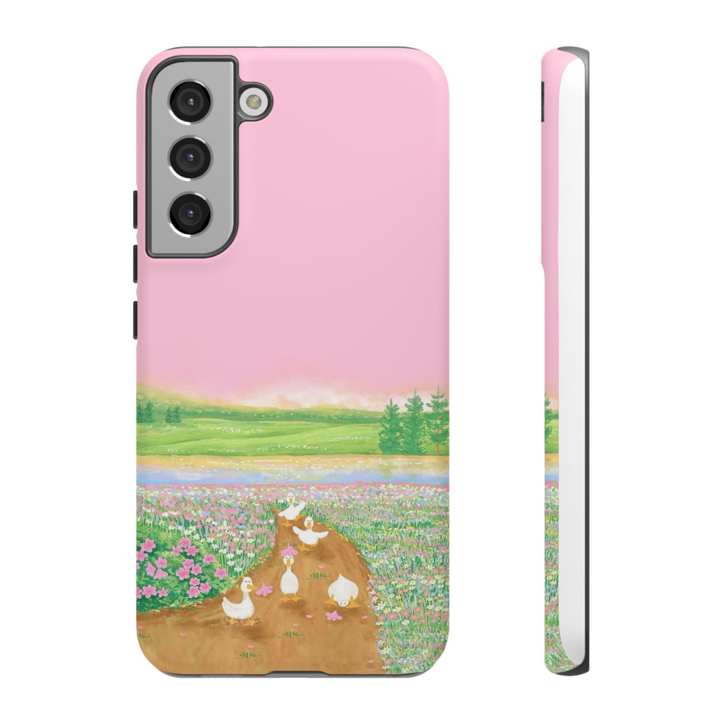 Pastel Floral Phone Case, Tough Cases for Nature Lovers, Cute Phone Accessories, Spring Gifts, Unique Mobile Covers