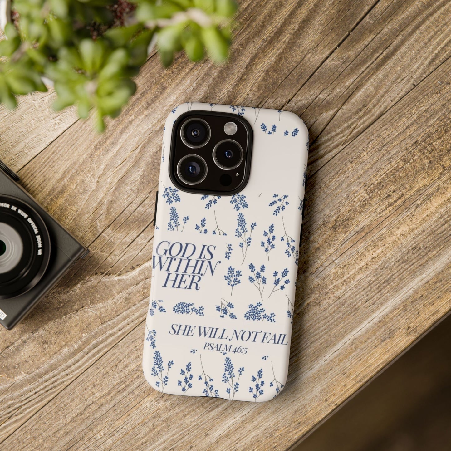 Within Her Cases - Floral Phone Case with Inspirational Quote, Motivational Gifts for Her, Bible Verse Design, Durable Case for iPhone, [...]