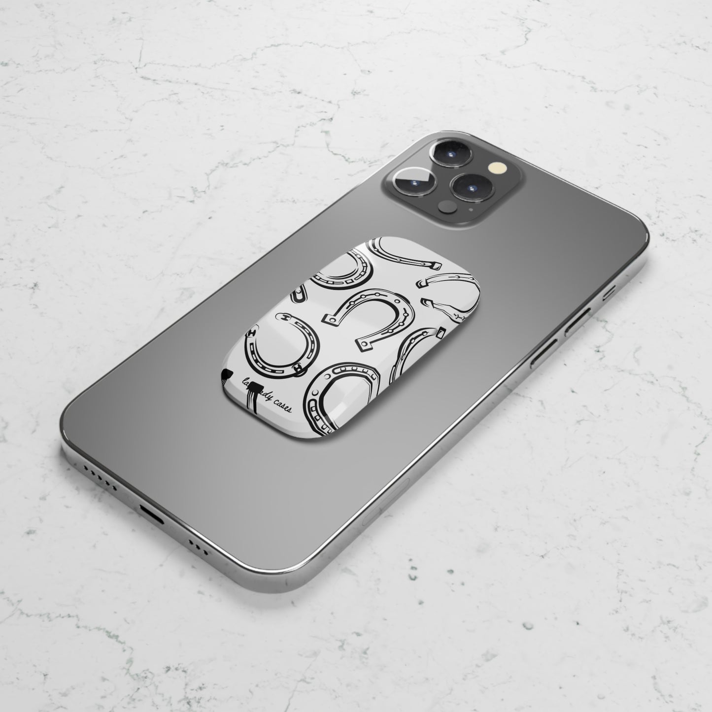 Horseshoe Phone Grip | Click-On Holder | Cute & Stylish
