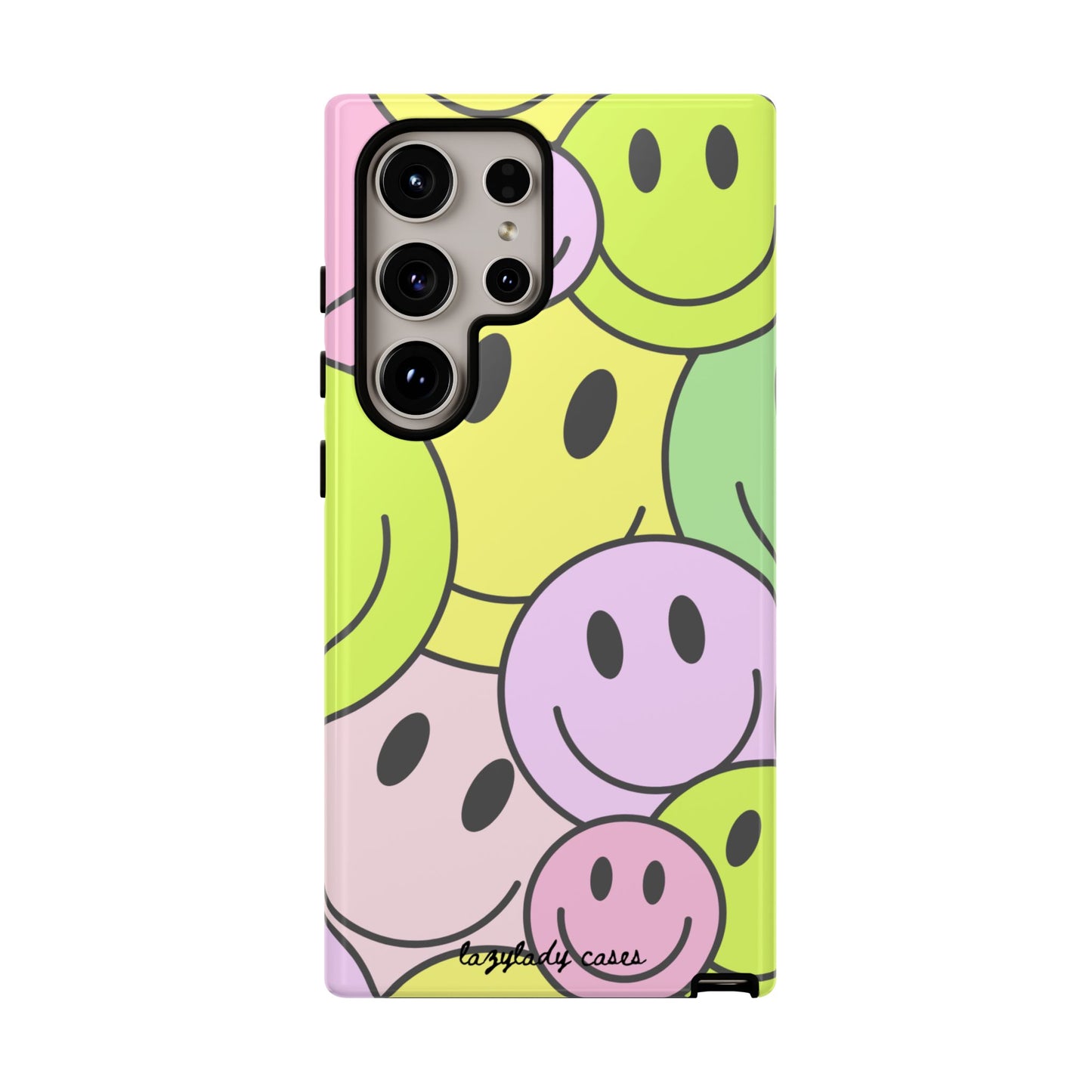 Colorful Smile Face Phone Case - Tough Protection & Fun Design