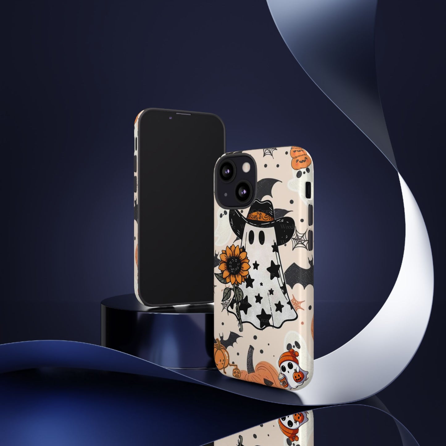 Cute Ghost Phone Case, Halloween Decor, Spooky Gift, Fall Accessories, Pumpkin Lover's Gift, Autumn Vibes, Trick or Treat
