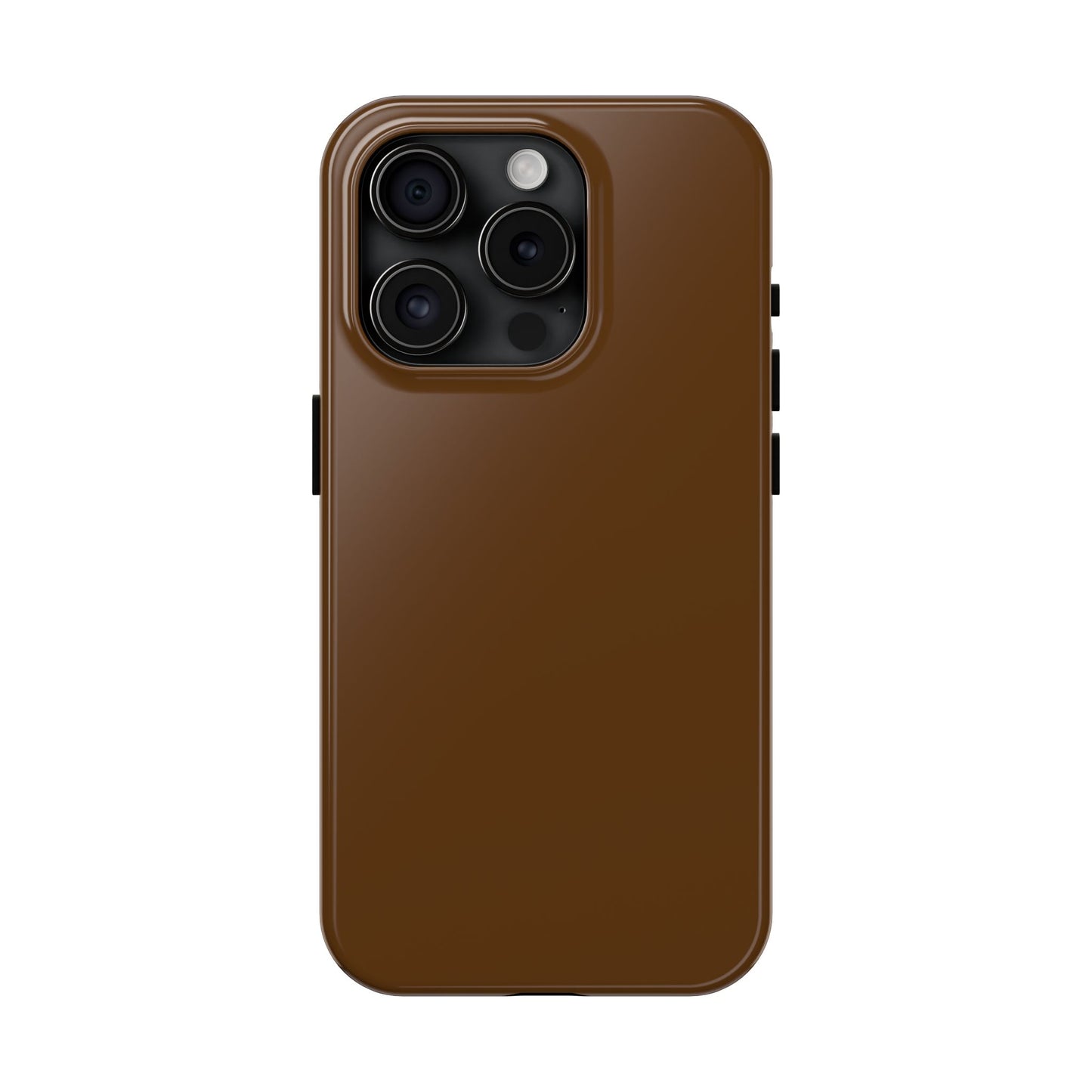 Brown Tough Phone Case — Rugged Shockproof iPhone Cover