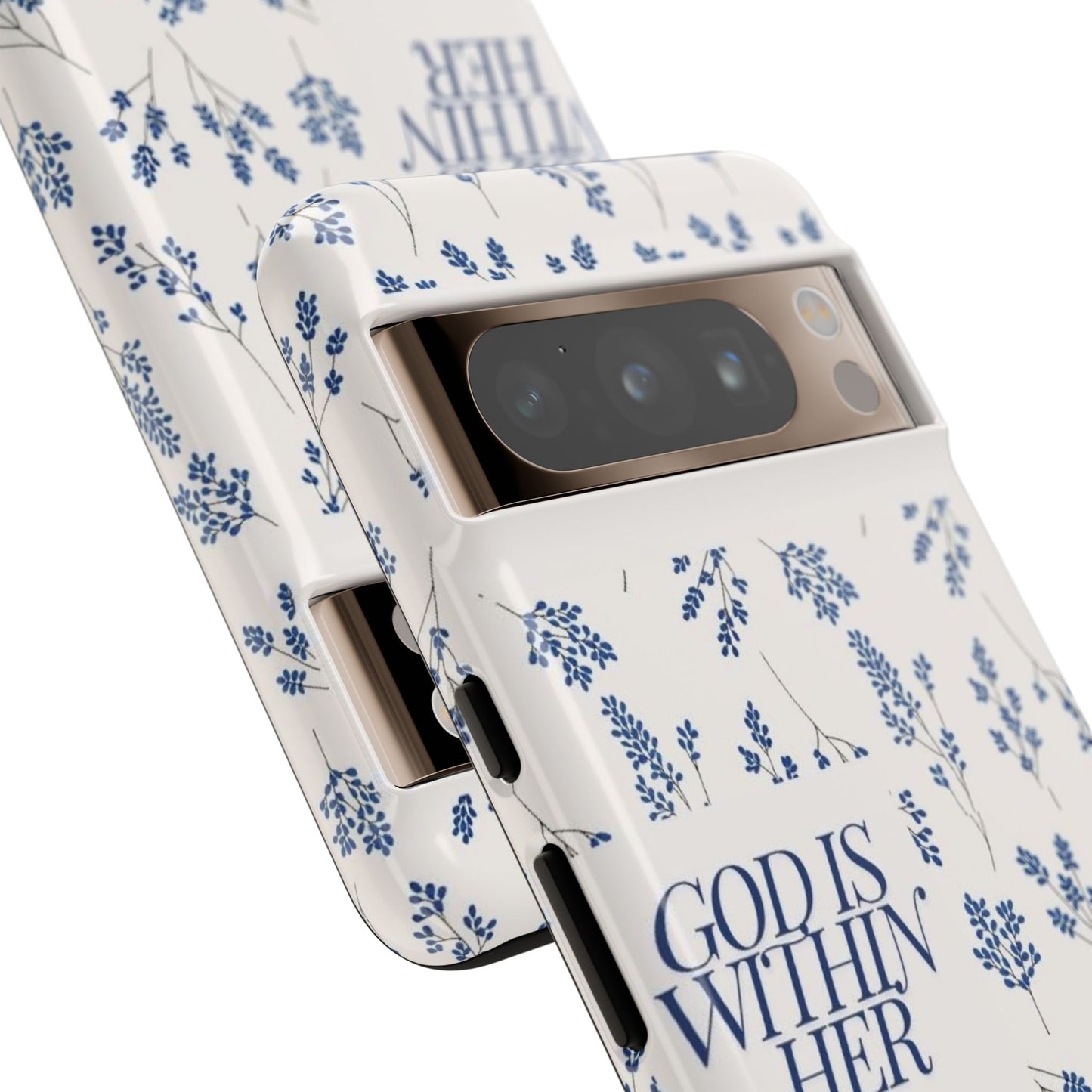 Within Her Cases - Floral Phone Case with Inspirational Quote, Motivational Gifts for Her, Bible Verse Design, Durable Case for iPhone, [...]