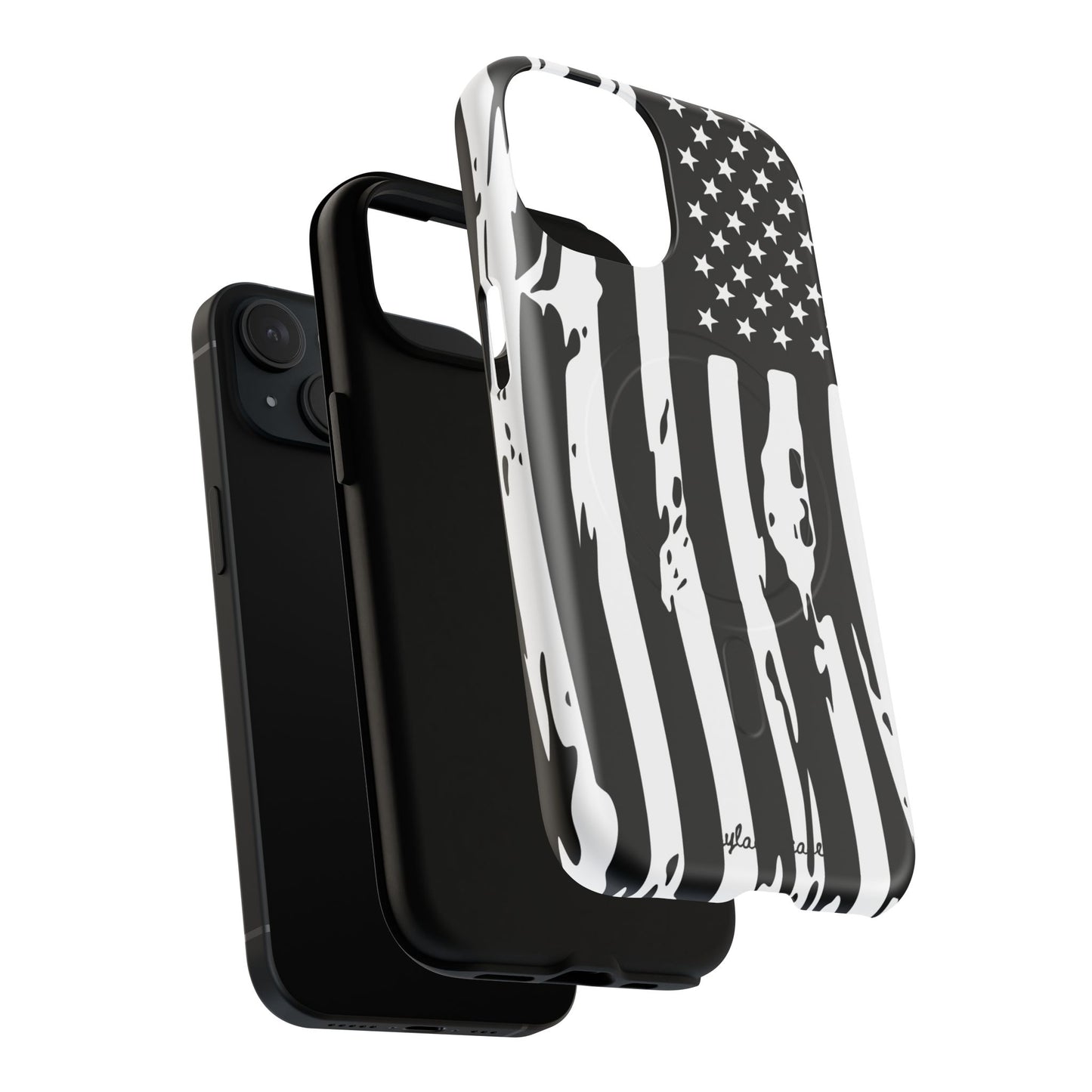 Tough Magnetic Phone Case - Vintage American Flag Design