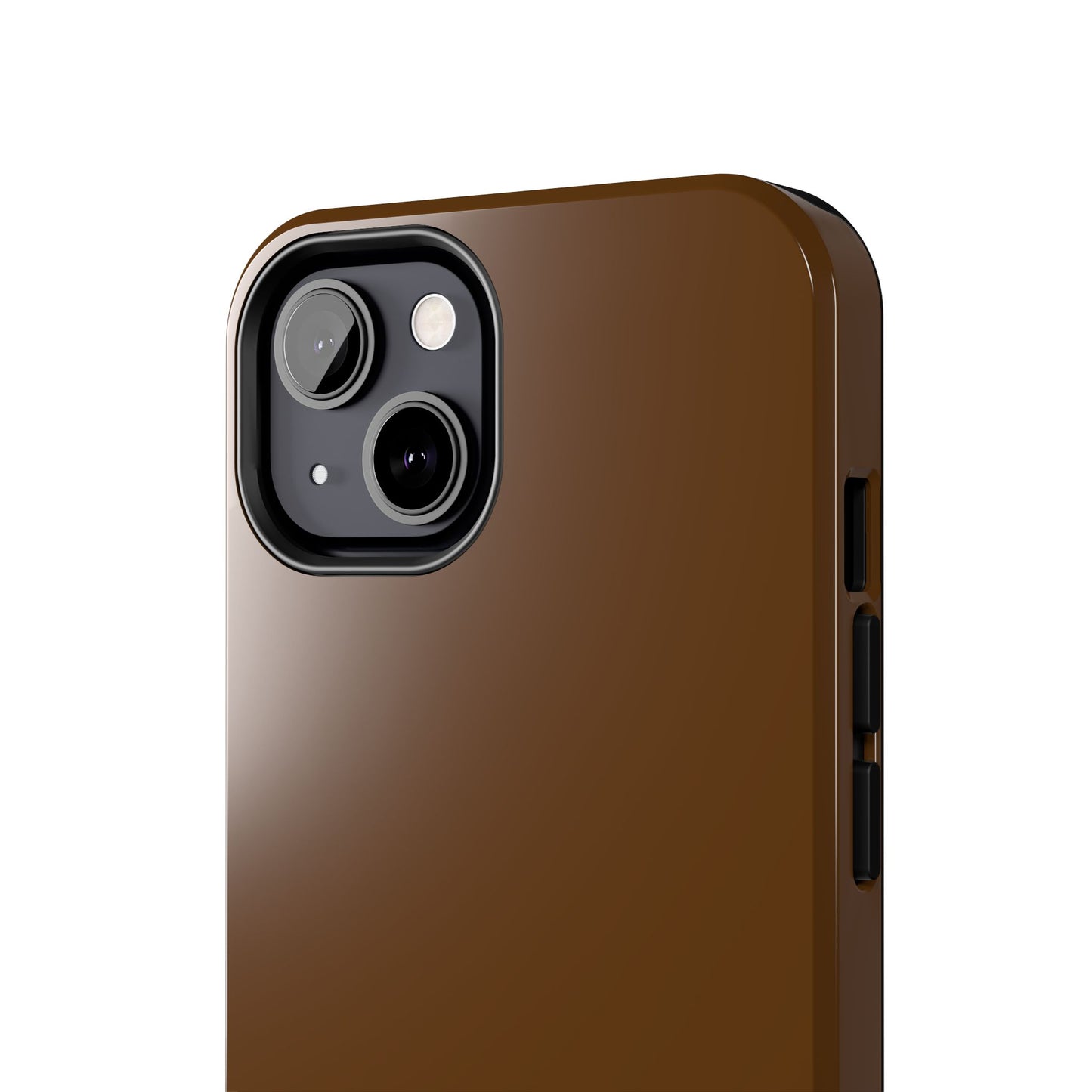 Brown Tough Phone Case — Rugged Shockproof iPhone Cover