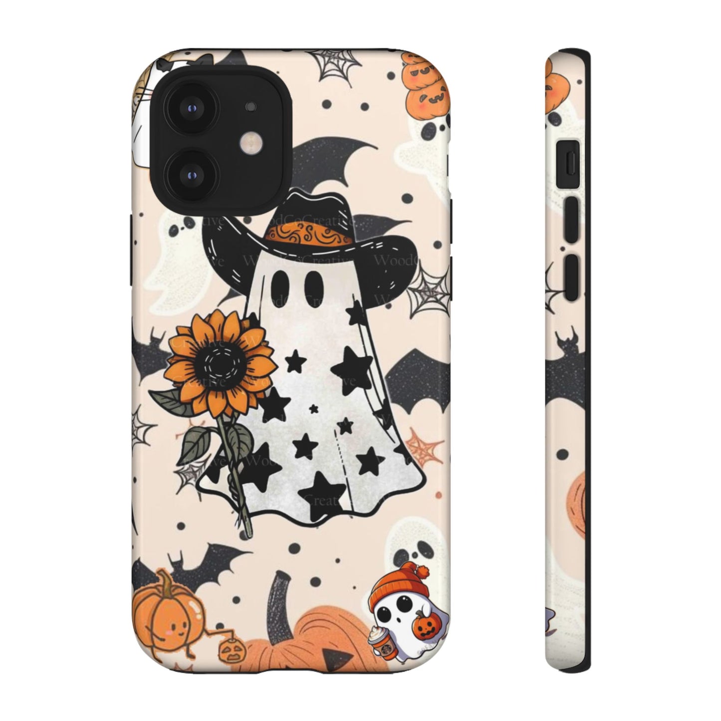 Cute Ghost Phone Case, Halloween Decor, Spooky Gift, Fall Accessories, Pumpkin Lover's Gift, Autumn Vibes, Trick or Treat