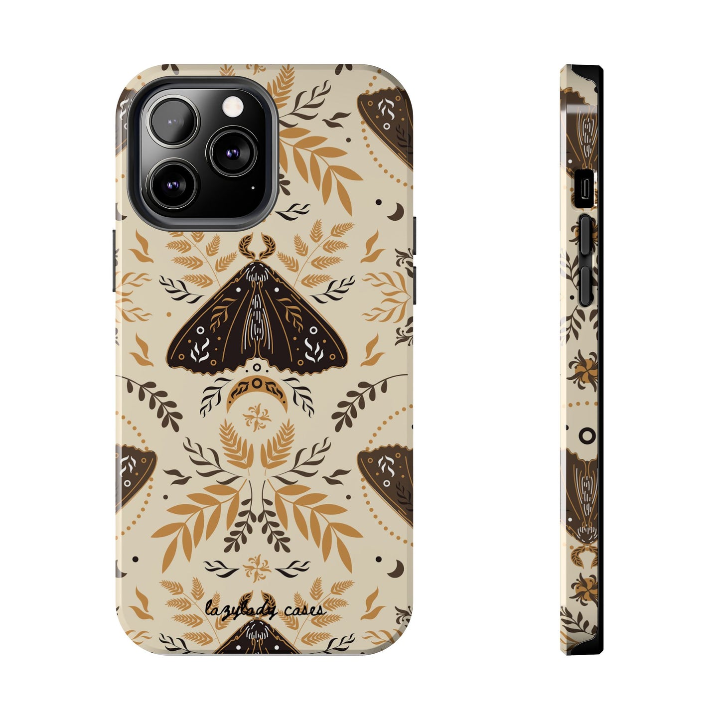 Nature-Inspired Tough Phone Cases with Moth Design