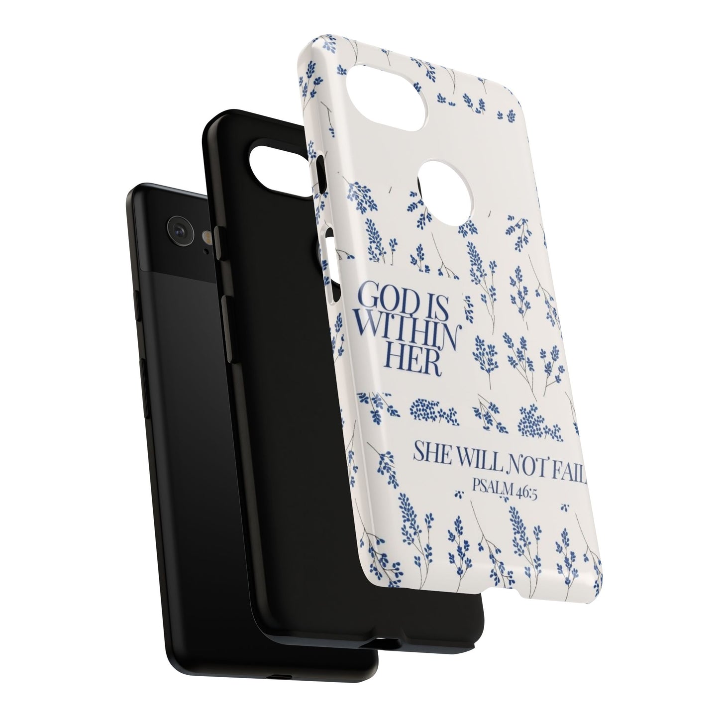 Within Her Cases - Floral Phone Case with Inspirational Quote, Motivational Gifts for Her, Bible Verse Design, Durable Case for iPhone, [...]
