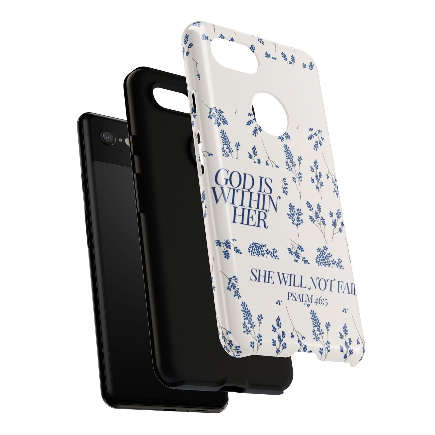 Within Her Cases - Floral Phone Case with Inspirational Quote, Motivational Gifts for Her, Bible Verse Design, Durable Case for iPhone, [...]