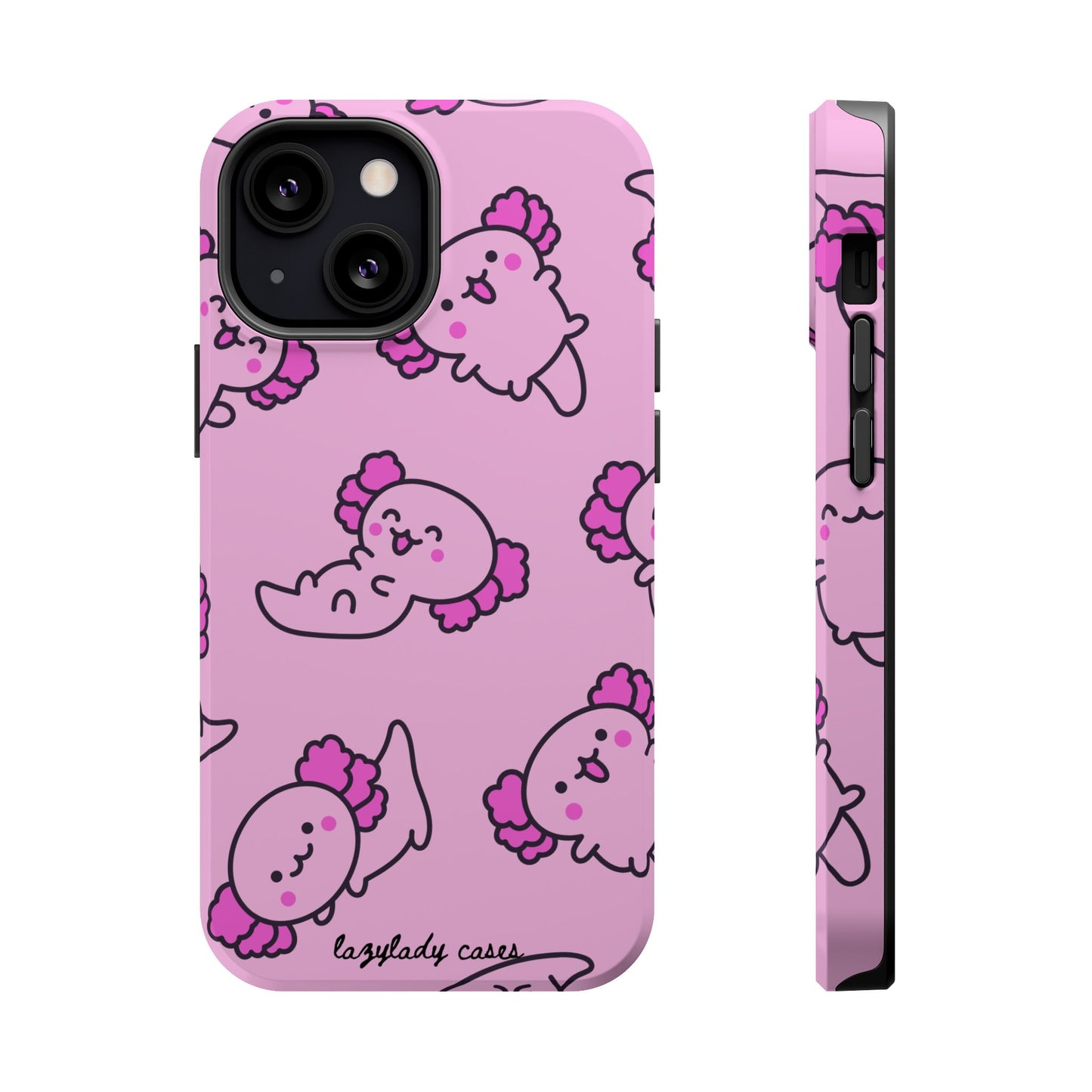 Cute Axolotl Magnetic Tough Case – Kawaii Phone Protection for Animal Lovers