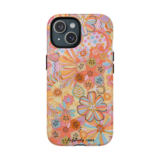 Floral Tough Magnetic Phone Case – Vibrant Floral Design