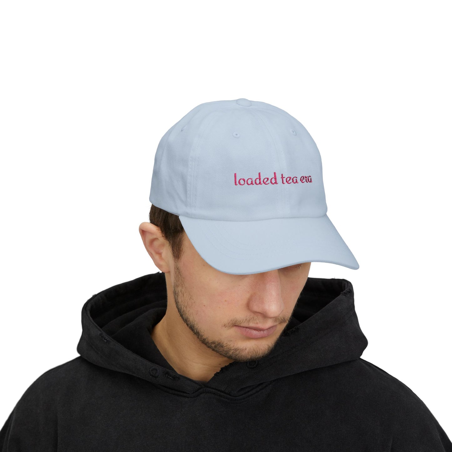 Loaded Tea Era Cap — Embroidered White Baseball Hat