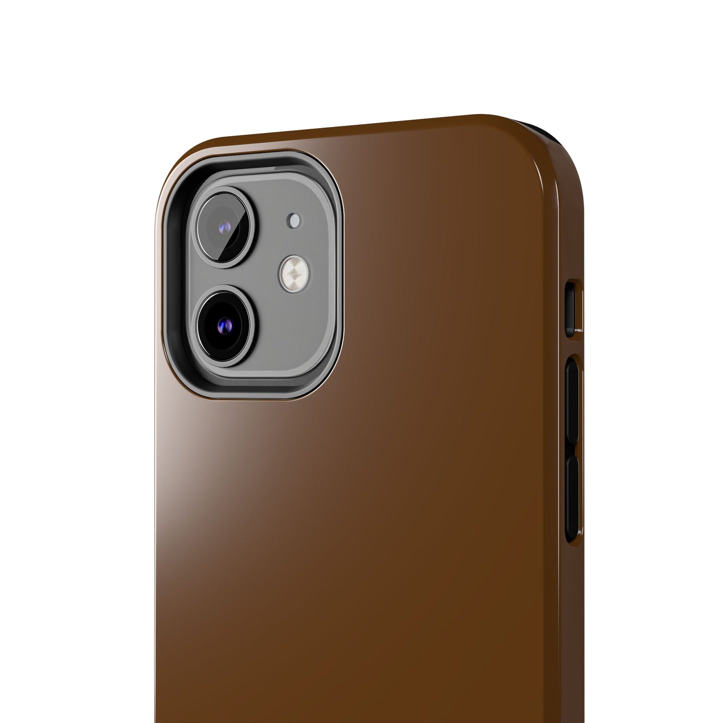 Brown Tough Phone Case — Rugged Shockproof iPhone Cover